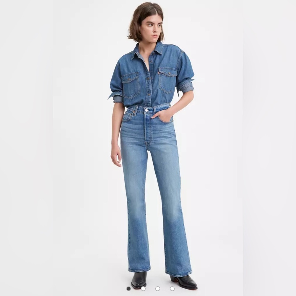 Levi's Blue Flare Leg Jeans